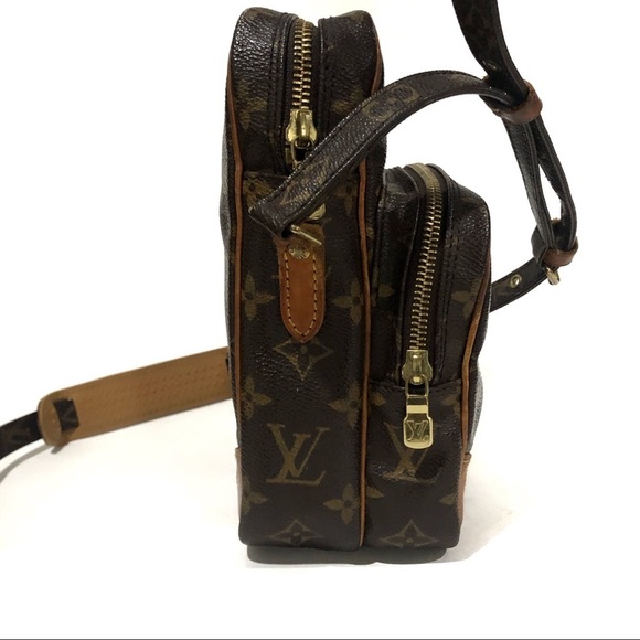 Authentic Louis Vuitton Amazone Monogram & Leather Crossbody - 1 Broke Handle - Picture 6 of 11